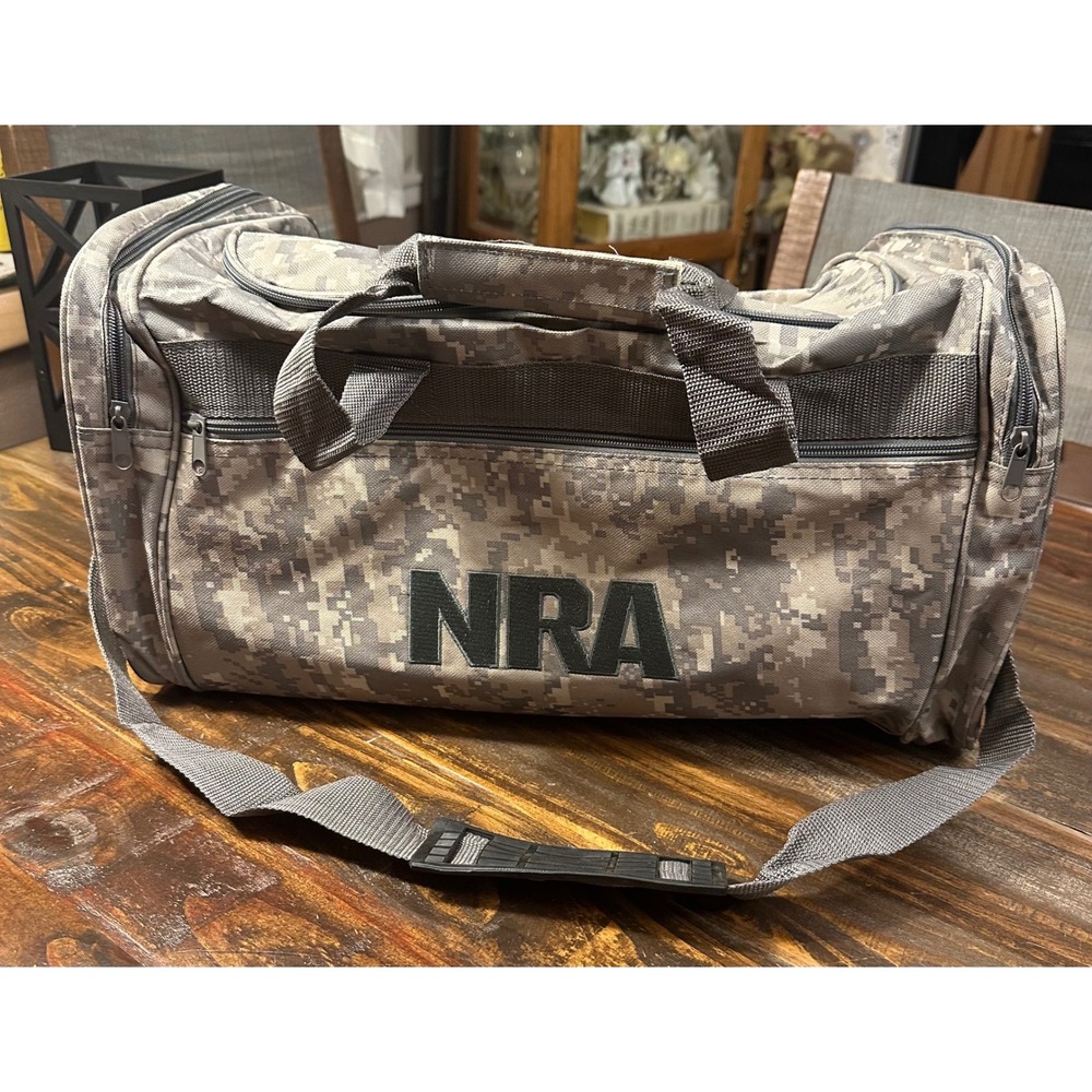 NRA Digital Camo Duffel Bag‎ Travel Gym Gear Bag Camping Hunting